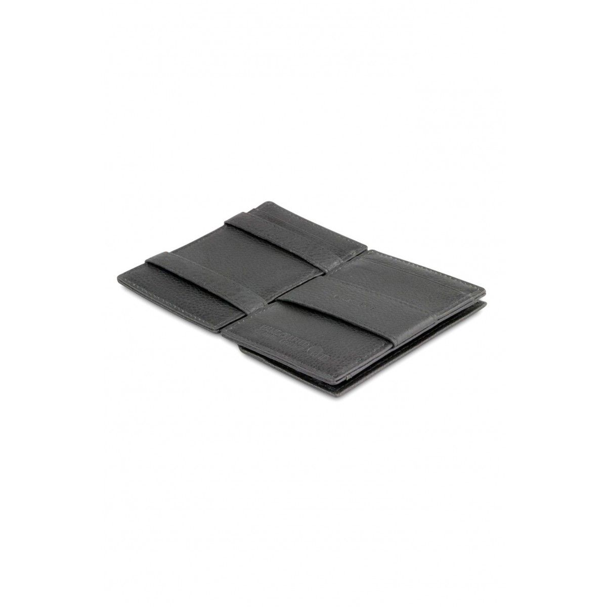 Garzini Cavare Coin Pocket Wallet - Nappa - Μαύρο (Raven Black)