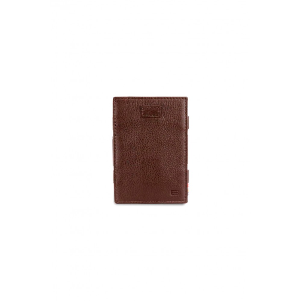 Garzini Cavare Coin Pocket Wallet - Nappa - Καφέ Σοκολατί (Chocolate Brown)