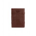 Garzini Cavare Coin Pocket Wallet - Nappa - Καφέ Σοκολατί (Chocolate Brown)