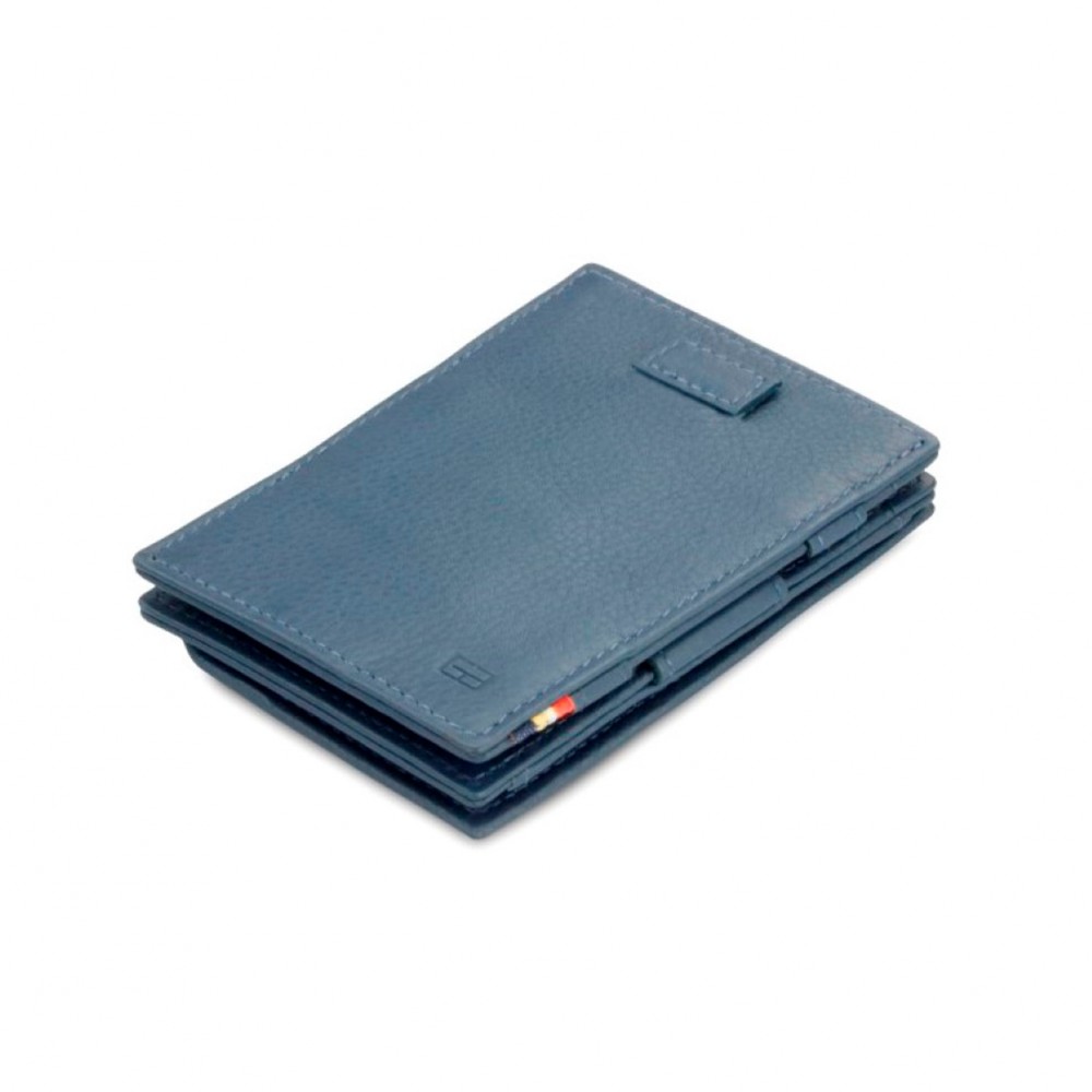 Garzini Cavare Coin Pocket Wallet - Nappa - Μπλε (Navy Blue)