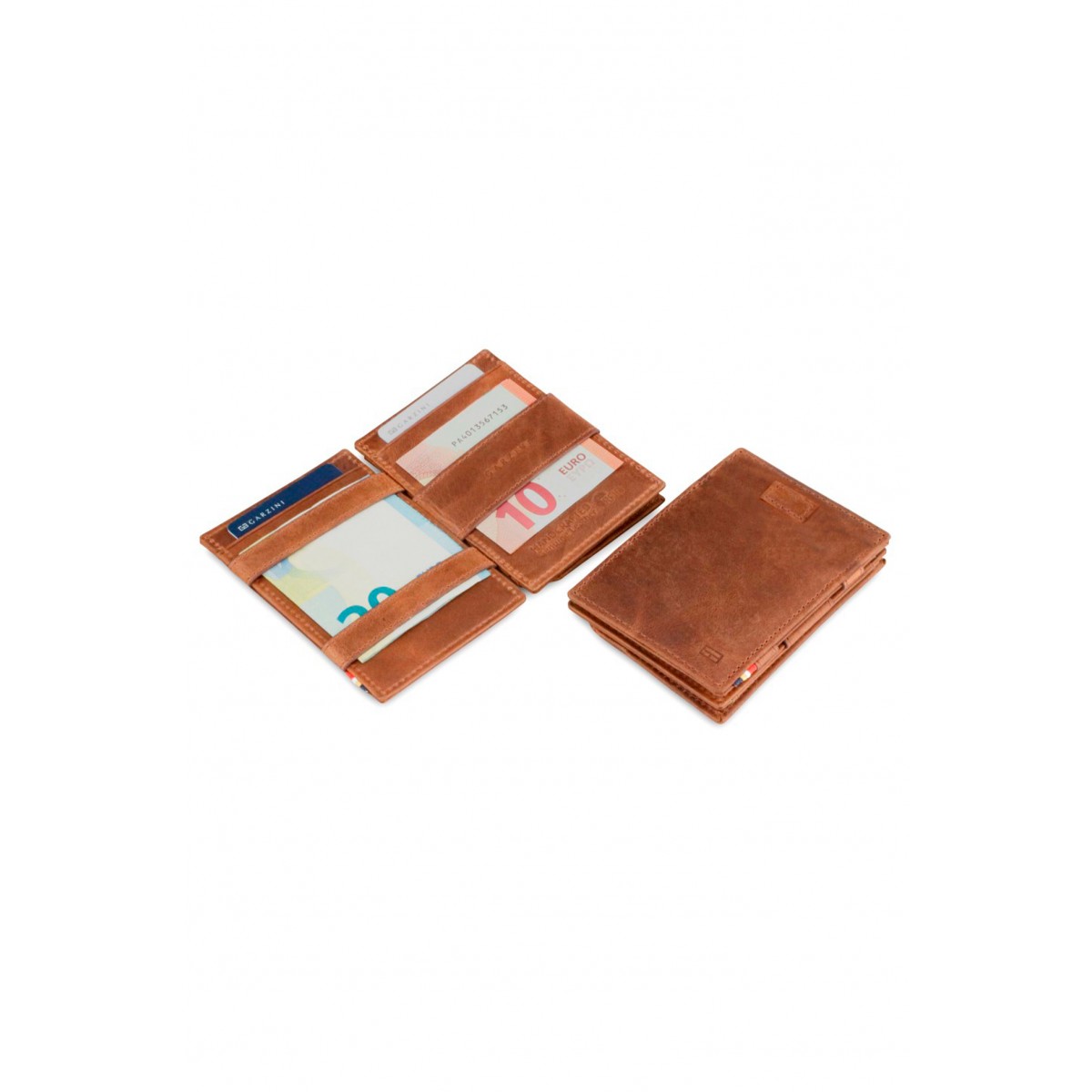 Garzini Cavare Coin Pocket Wallet - Brushed - Καφέ