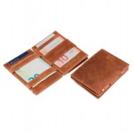 Garzini Cavare Coin Pocket Wallet - Brushed - Καφέ