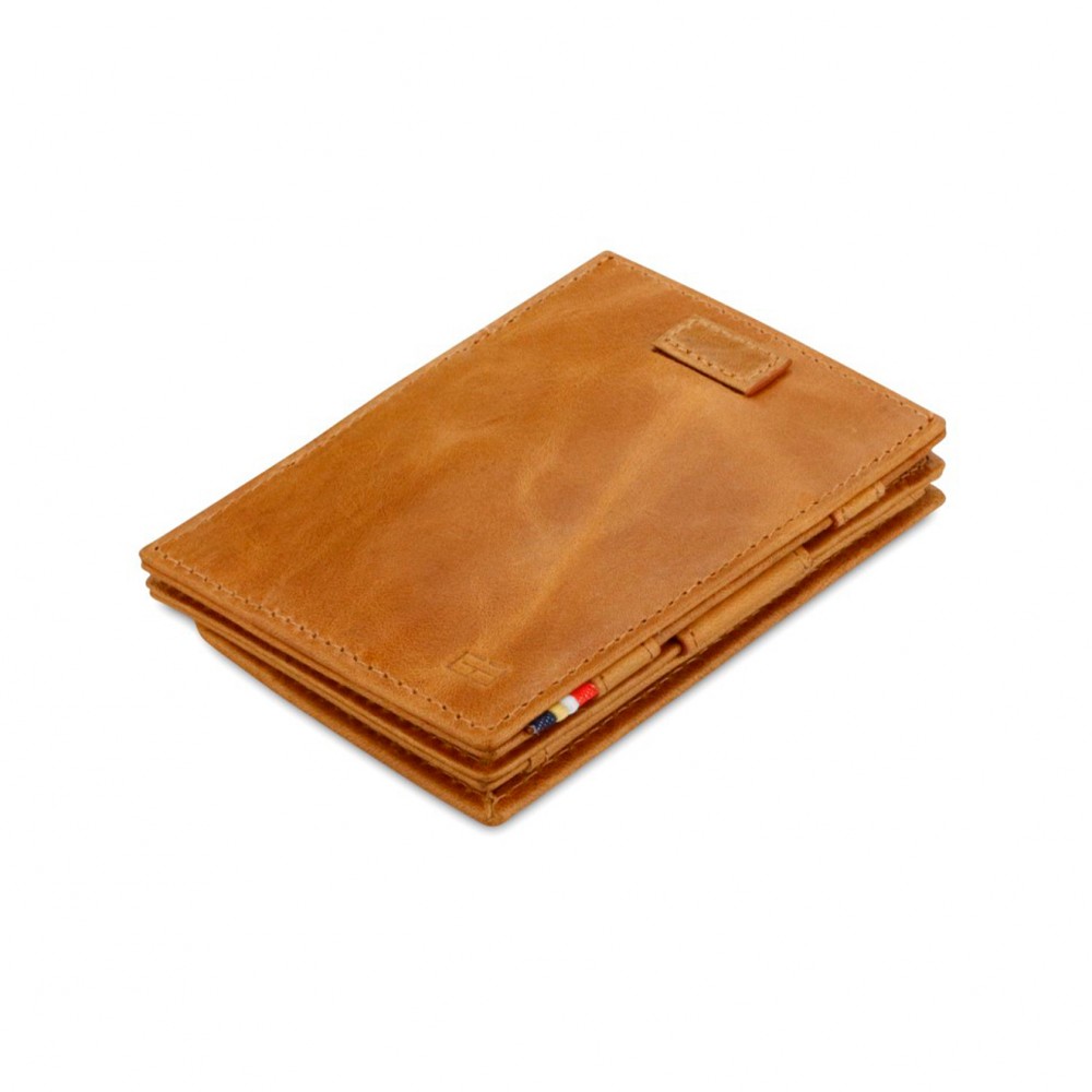 Garzini Cavare Coin Pocket Wallet - Brushed - Καφέ Κονιάκ