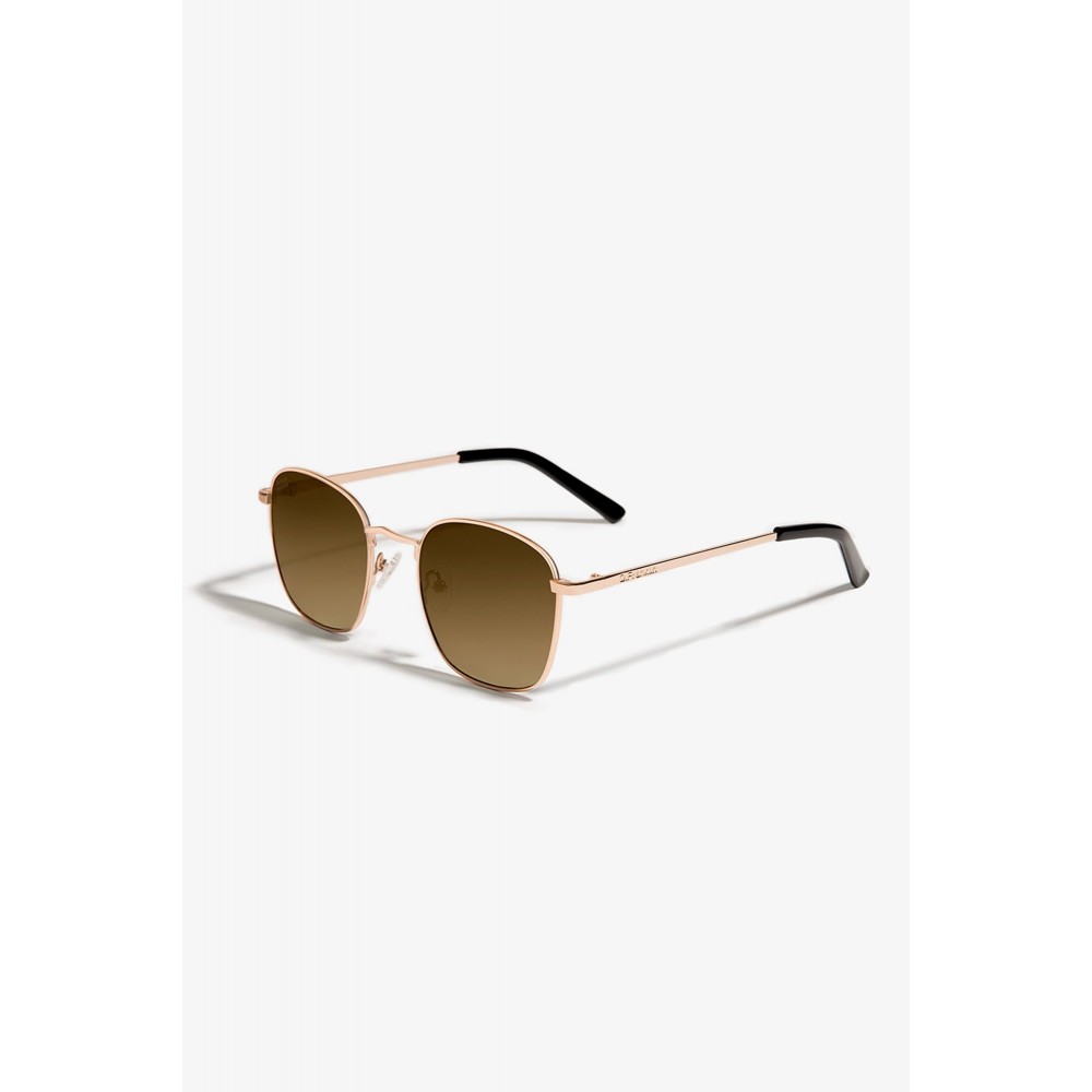 D. Franklin Classic Metal Square Rose Gold - Grad Brown / 45mm