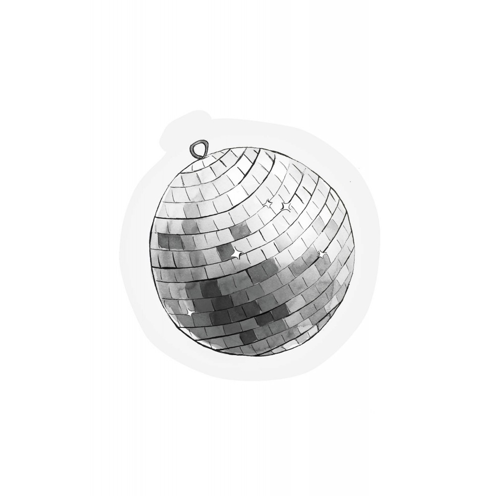 The Gift Label Disco ball - Cut- out Ευχετήρια κάρτα