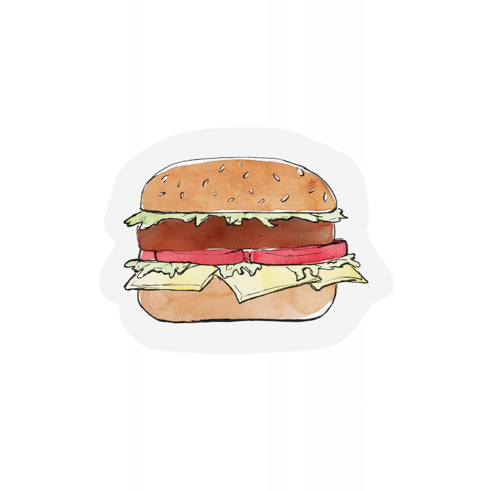 The Gift Label Hamburger - Cut- out Ευχετήρια κάρτα