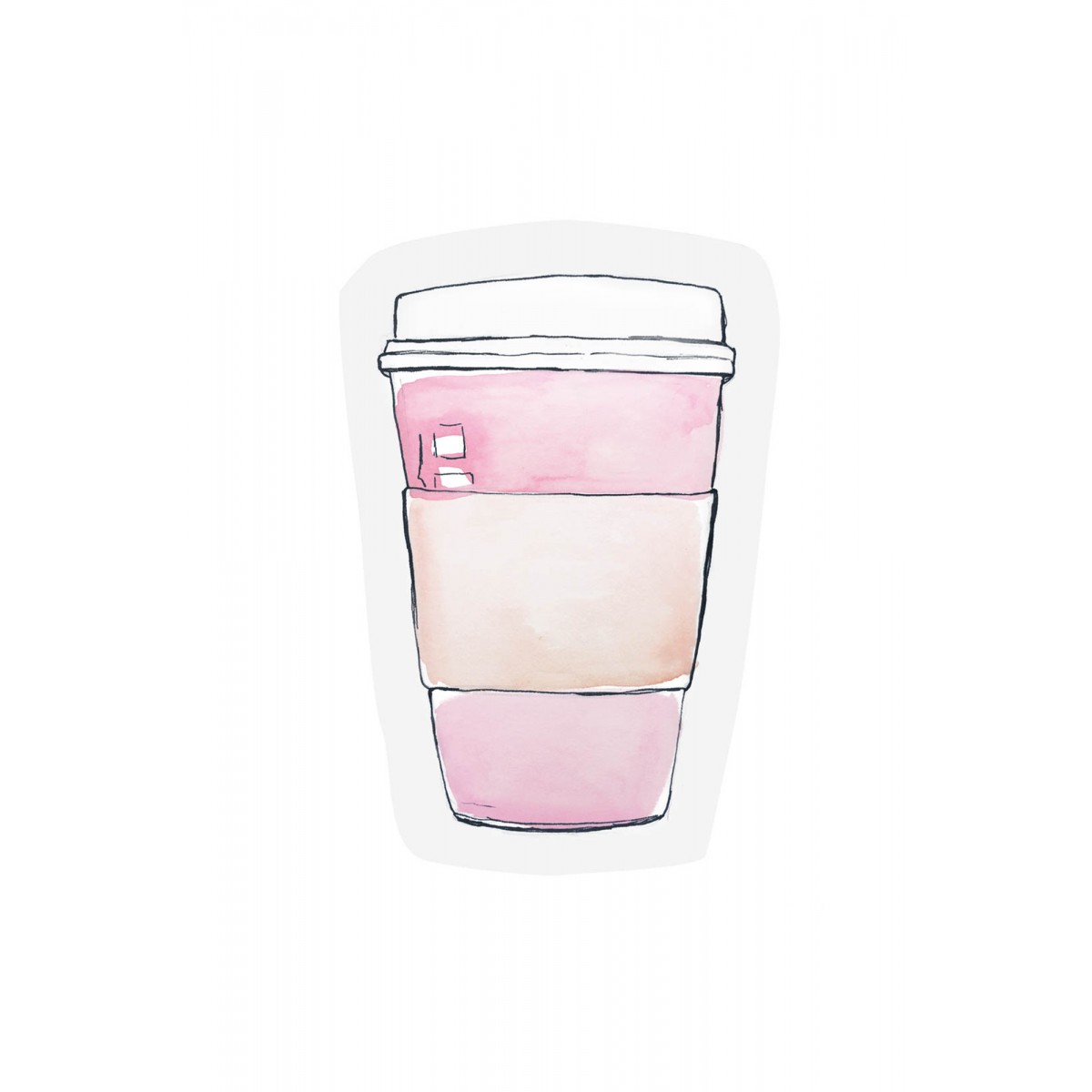 The Gift Label Coffee Cup - Cut- out Ευχετήρια κάρτα