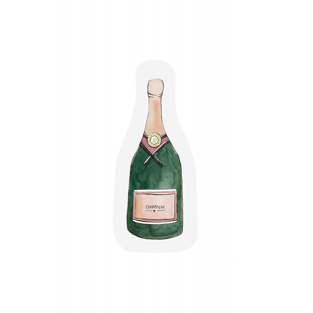 The Gift Label Champagne - Cut- out Ευχετήρια κάρτα