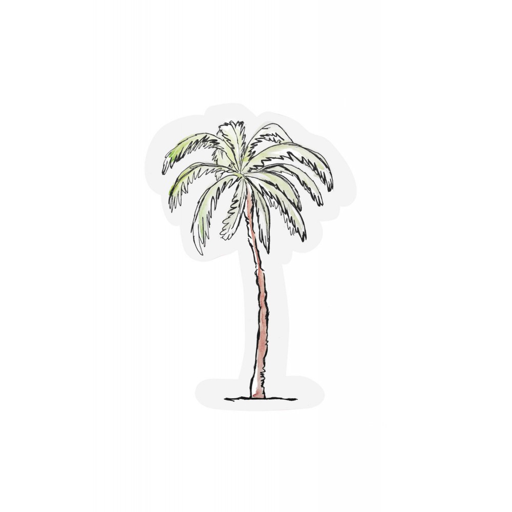 The Gift Label Palm tree - Cut- out Ευχετήρια κάρτα