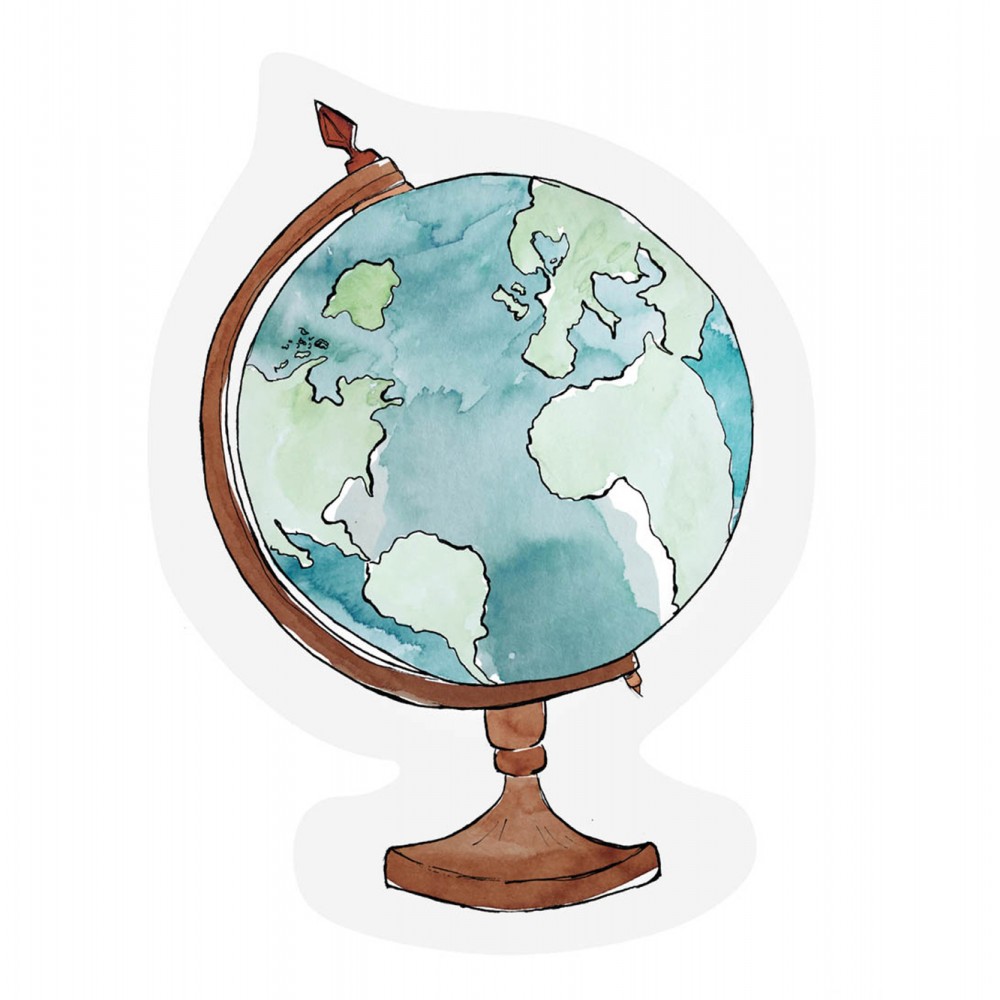 The Gift Label Globe - Cut- out Ευχετήρια κάρτα