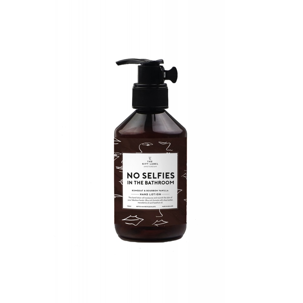 The Gift Label Hand Lotion 250ml - No Selfies In The Bathroom - Kumquat & Bourbon Vanilla