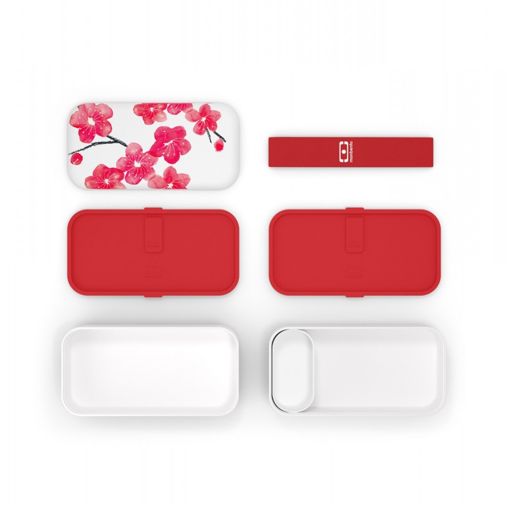 Δοχείο Φαγητού Monbento MB Original (PP) - Graphic Blossom - 18,5x9,4x10cm - 1000ml