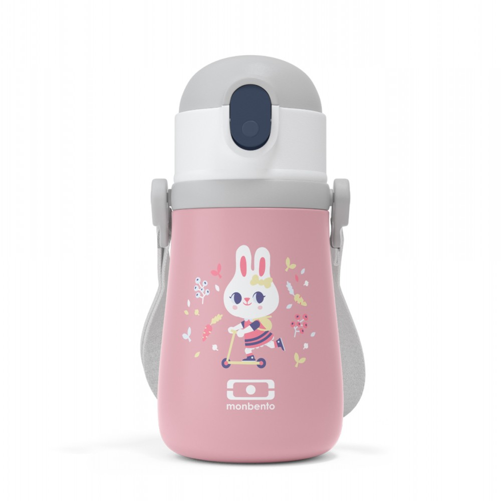 Ισοθερμικό Μπουκάλι Monbento MB Stram 360ml - Pink Bunny