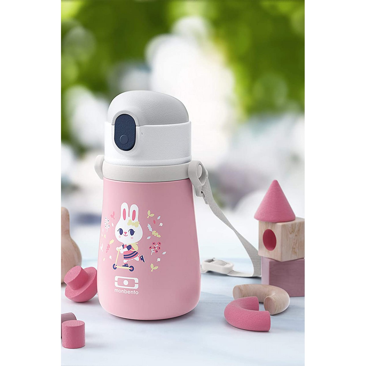 Ισοθερμικό Μπουκάλι Monbento MB Stram 360ml - Pink Bunny