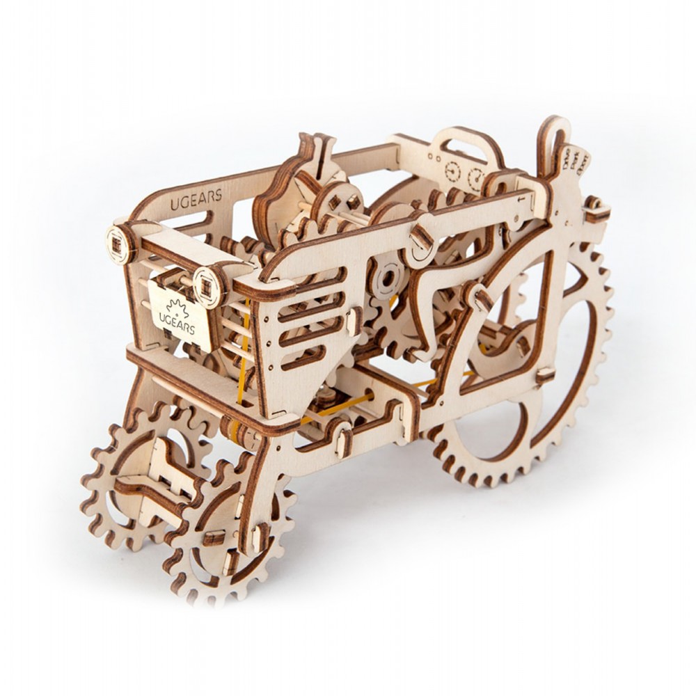 Ugears Ξύλινο Μηχανικό 3D Παζλ - Τρακτέρ - 20.1 x 8.7 x 13.7cm