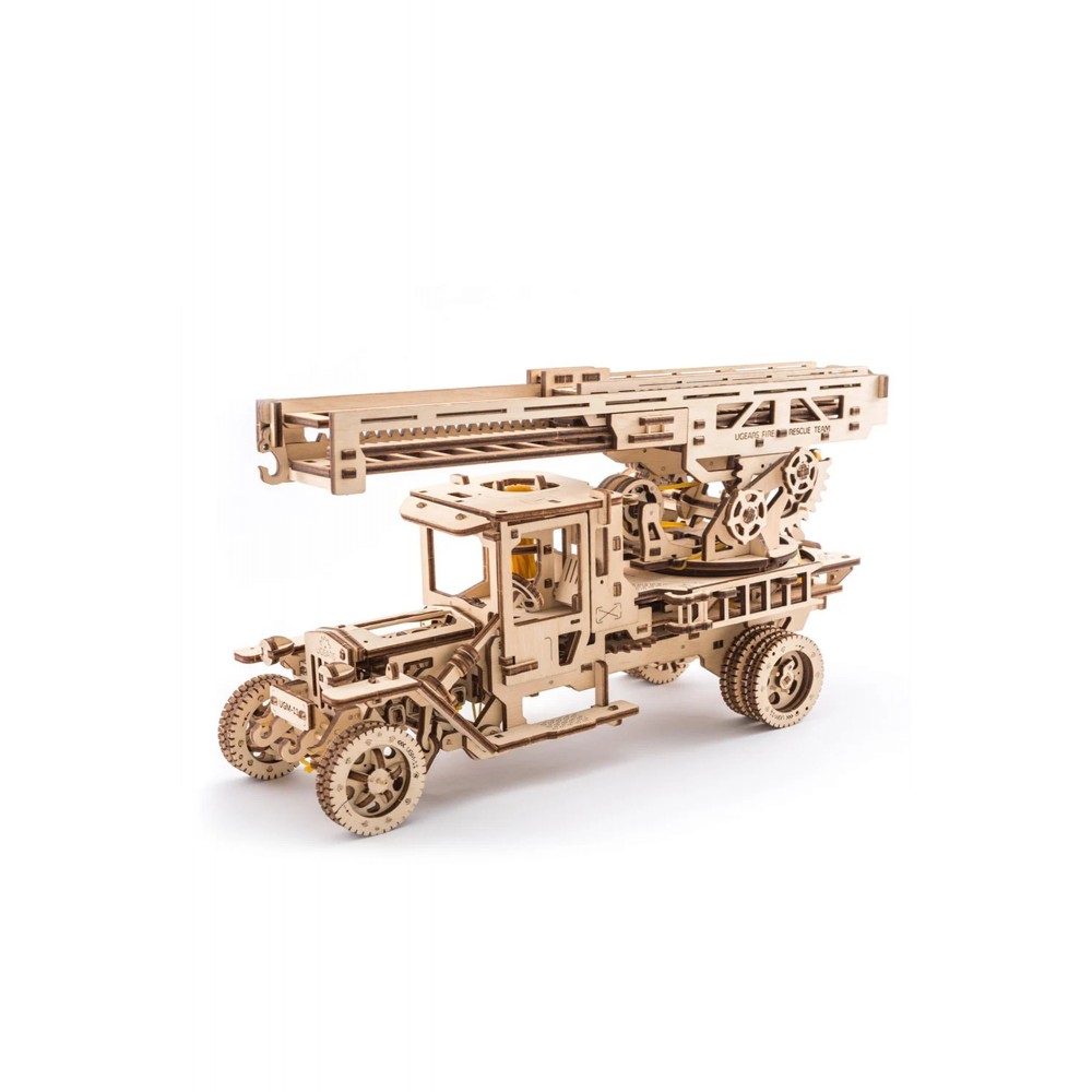 Ugears Ξύλινο Μηχανικό 3D Παζλ - Πυροσβεστικό - 34.5x20x12.5cm