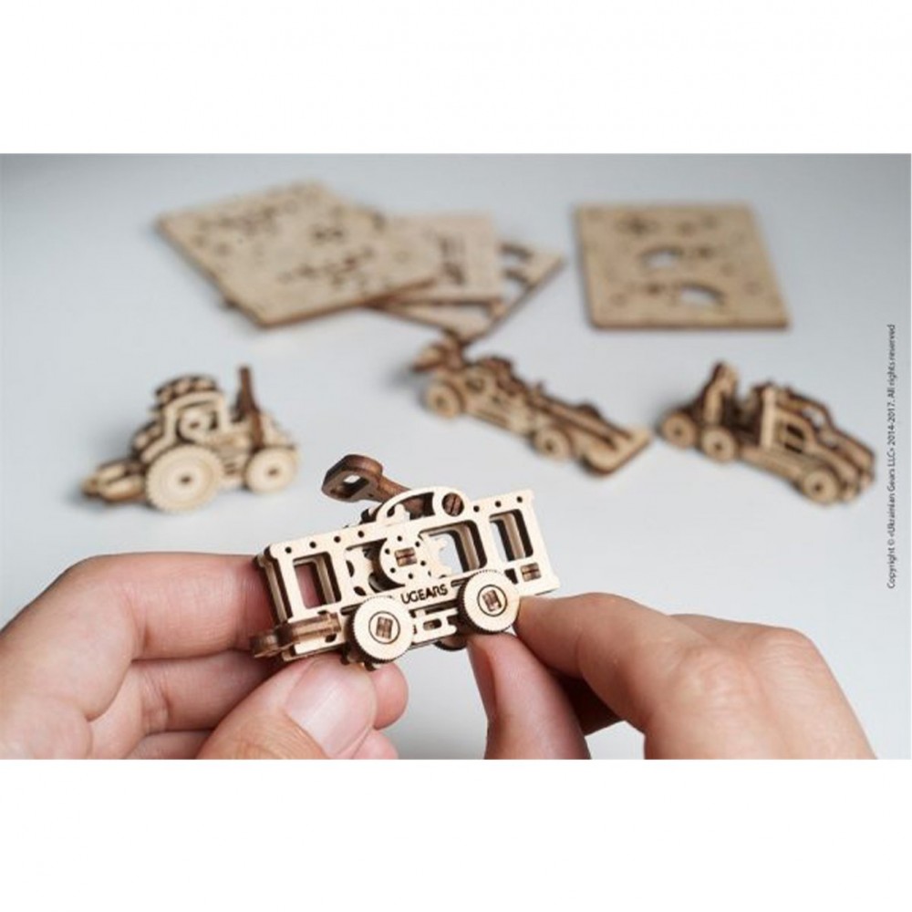 Ugears Ξύλινο Μηχανικό 3D Παζλ - Οχήματα U-Fidgets.Σετ με 4 μοντέλα