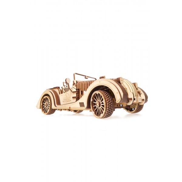 Ugears Ξύλινο Μηχανικό 3D Παζλ - Roadster VM-01 - 30.5x13x10cm