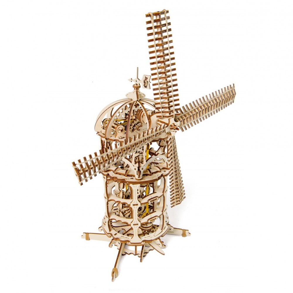 Ugears Ξύλινο Μηχανικό 3D Παζλ - Ανεμόμυλος - 35x48.5x22cm