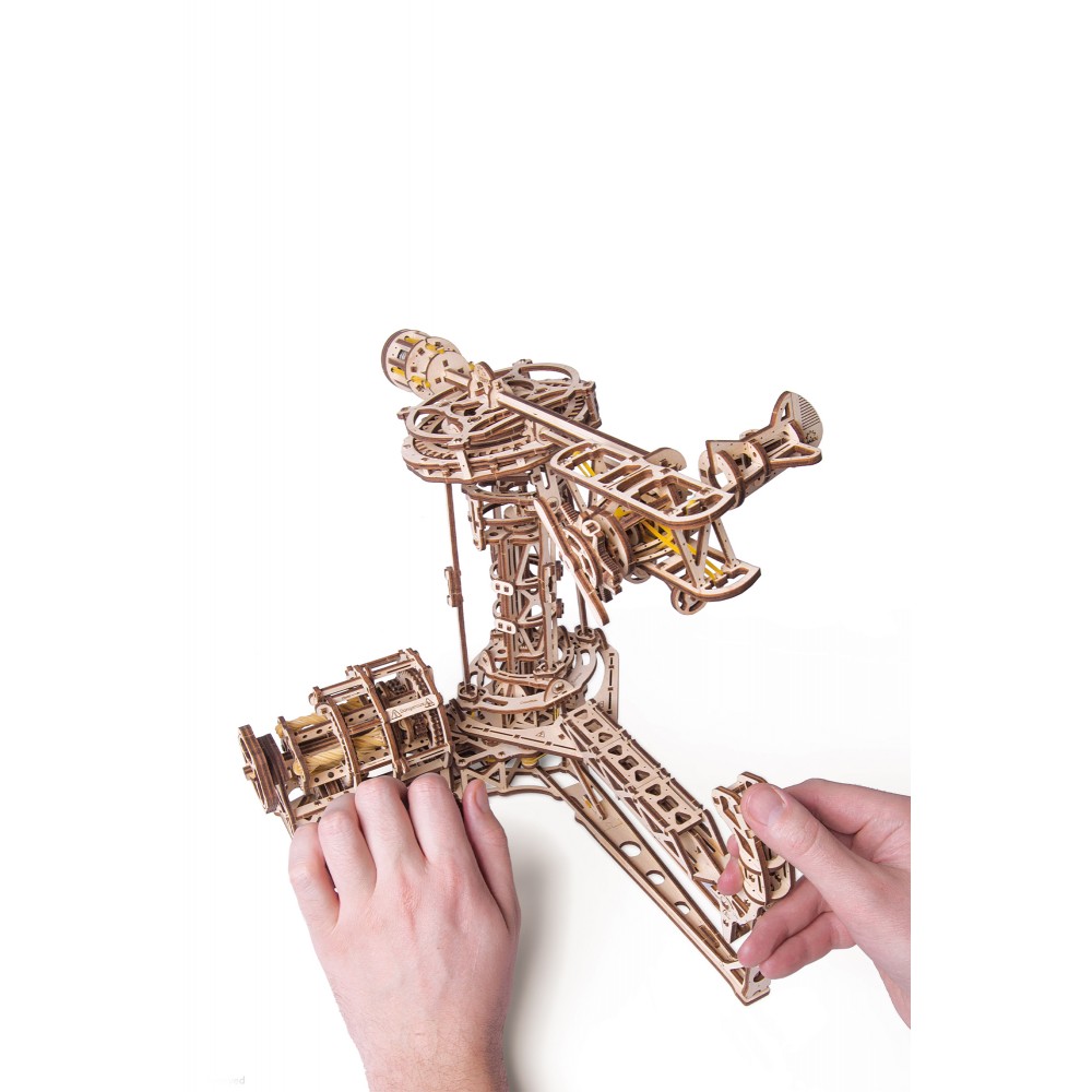 Ugears Ξύλινο Μηχανικό 3D Παζλ - Μοντέλο Aviator - 40.2x34x31cm