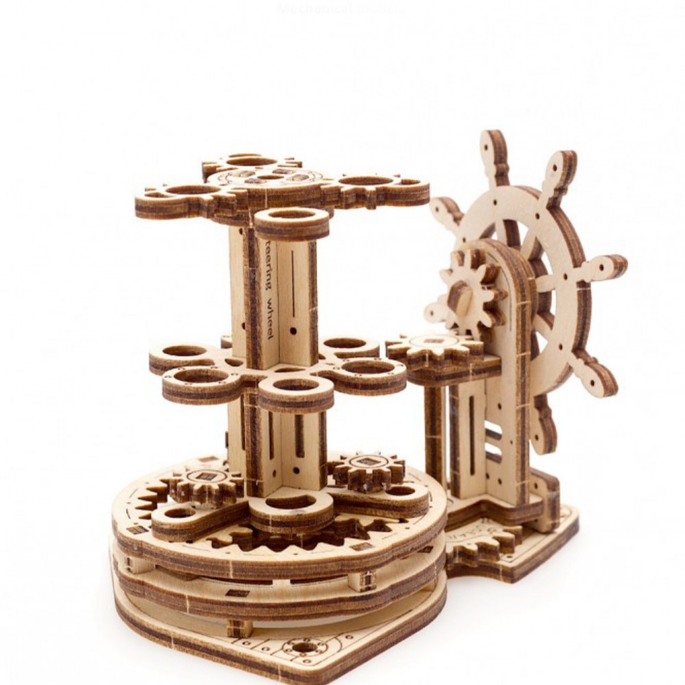 Ugears Ξύλινο Μηχανικό 3D Παζλ - Περιστροφική ατζέντα - 11x9x9.3cm