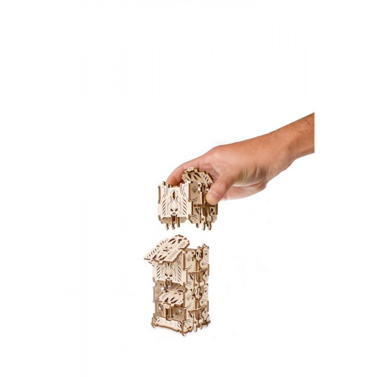 Ugears Μηχανικό 3D Παζλ - Πύργος για Ζάρι - 33.2 x 8.4 x 27.3 cm