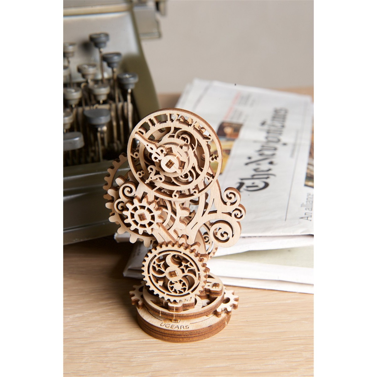 Ugears Μηχανικό 3D Παζλ - Ρολόι Steampunk - 5.3 x 7.8 x 12.5cm