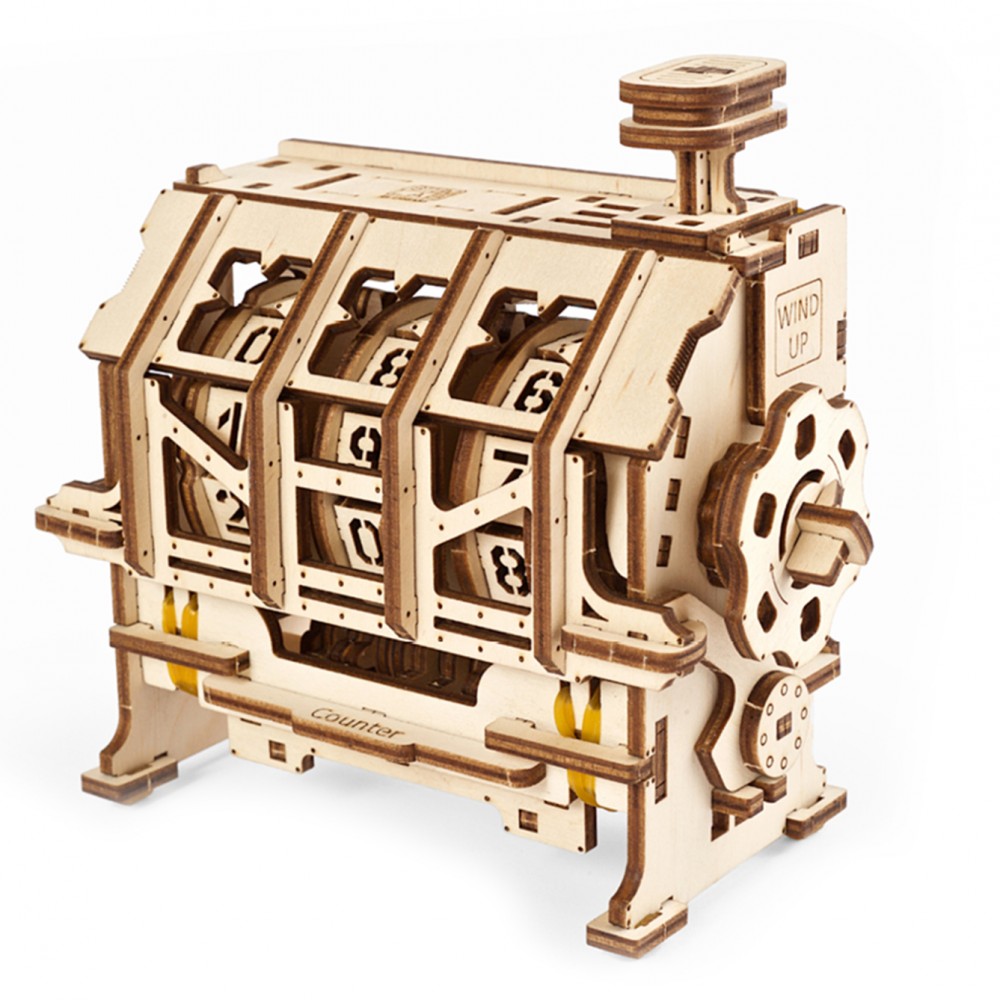 Ugears Μηχανικό 3D Παζλ - Μετρητής - 13.5 x 6.5 x 12.2 cm