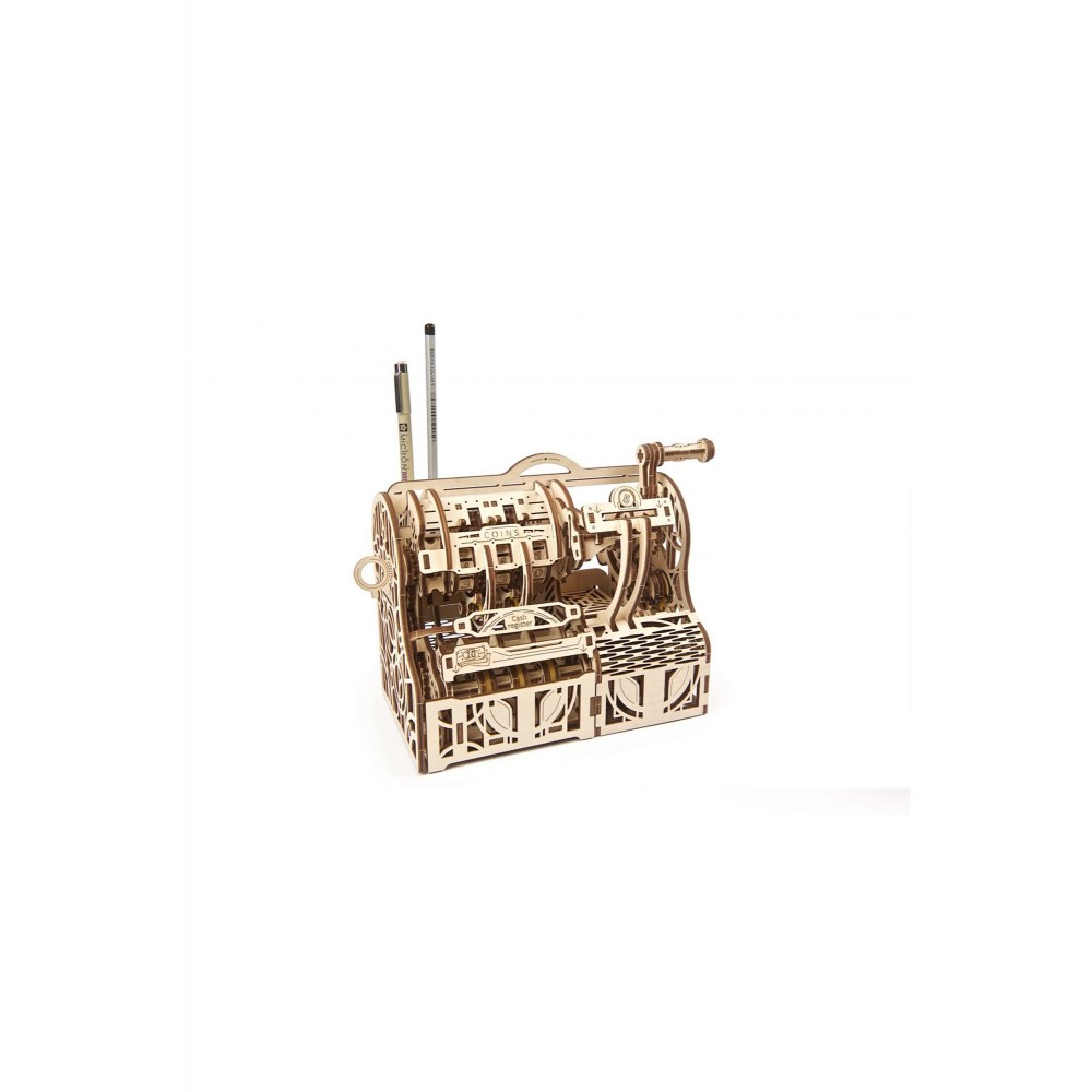 Ugears Μηχανικό 3D Παζλ - Ταμειακή Μηχανή - 24.5 x 15.3 x 17.8 cm