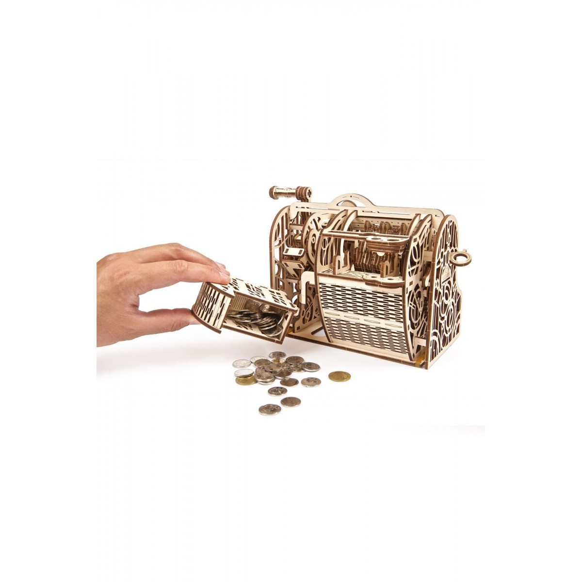 Ugears Μηχανικό 3D Παζλ - Ταμειακή Μηχανή - 24.5 x 15.3 x 17.8 cm