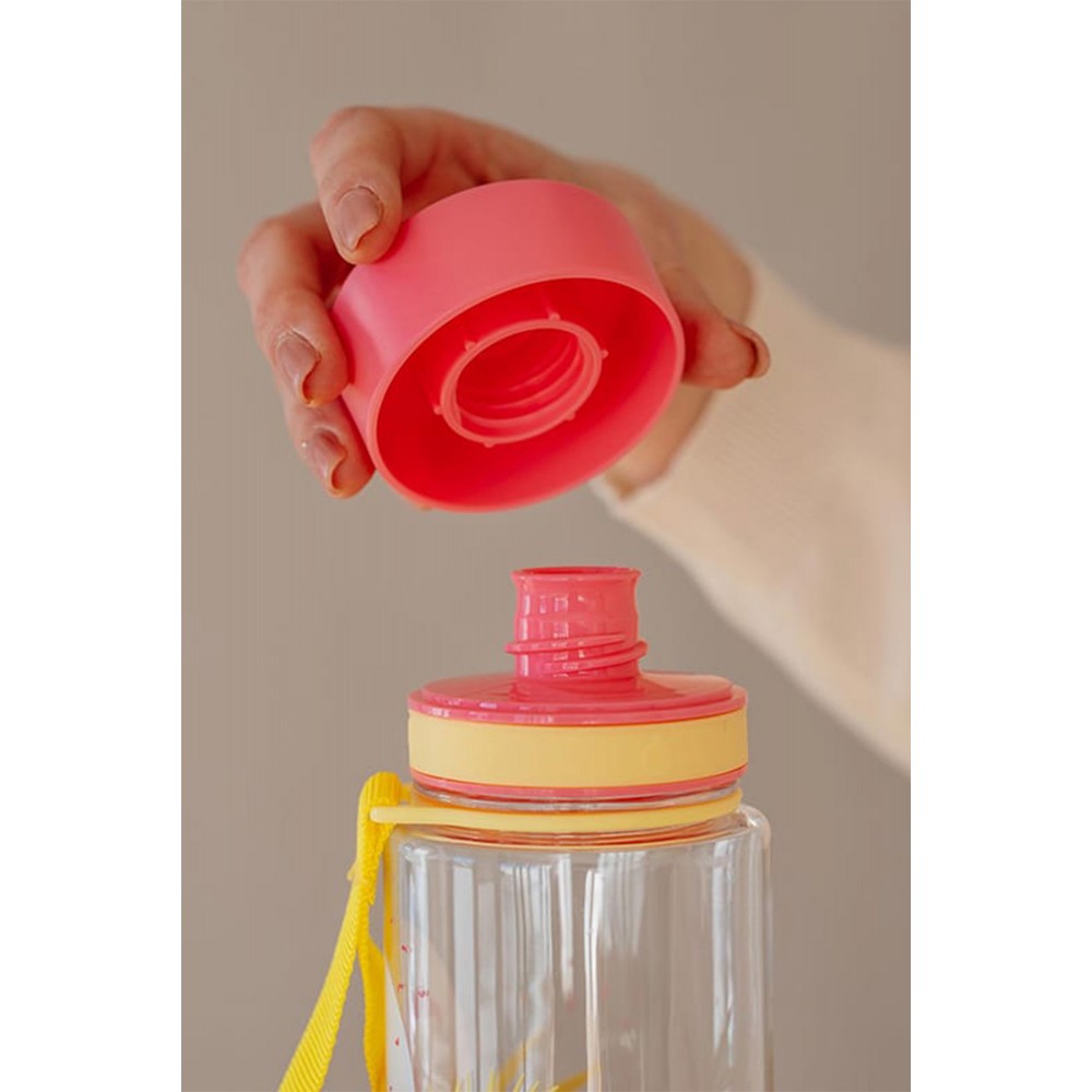 Equa - Plastic Bottle Flamingo 600ml