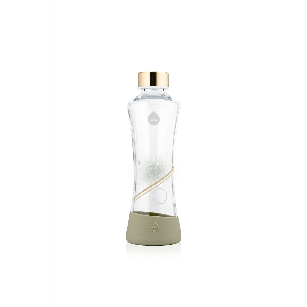 Equa - Metallic Glass Bottle Gold 550ml