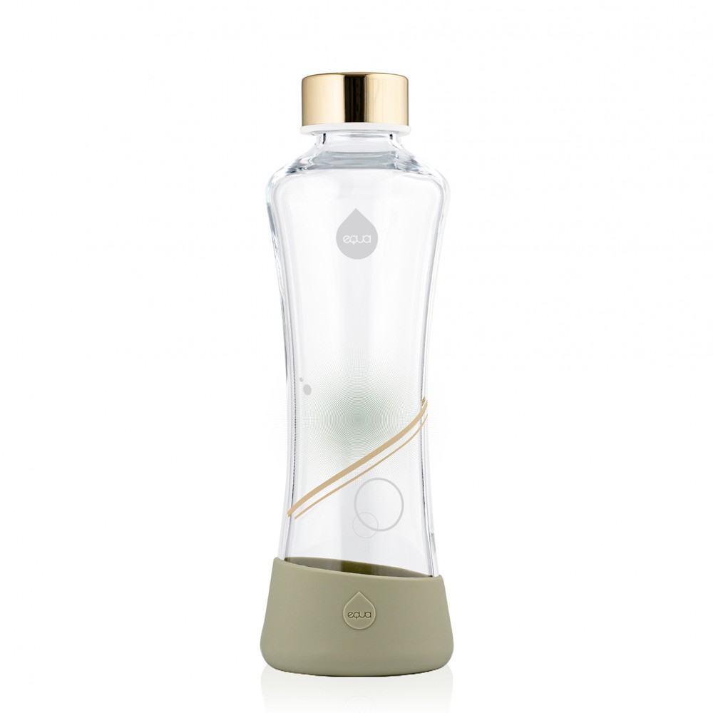 Equa - Metallic Glass Bottle Gold 550ml