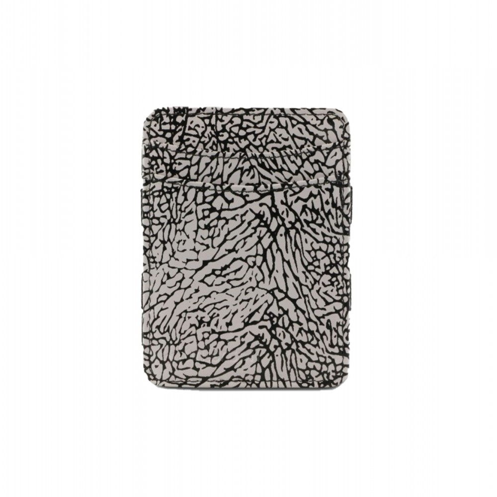 Hunterson Magic Coin Wallet - Δερμάτινο Πορτοφόλι με RFID - Elephant Grey Print