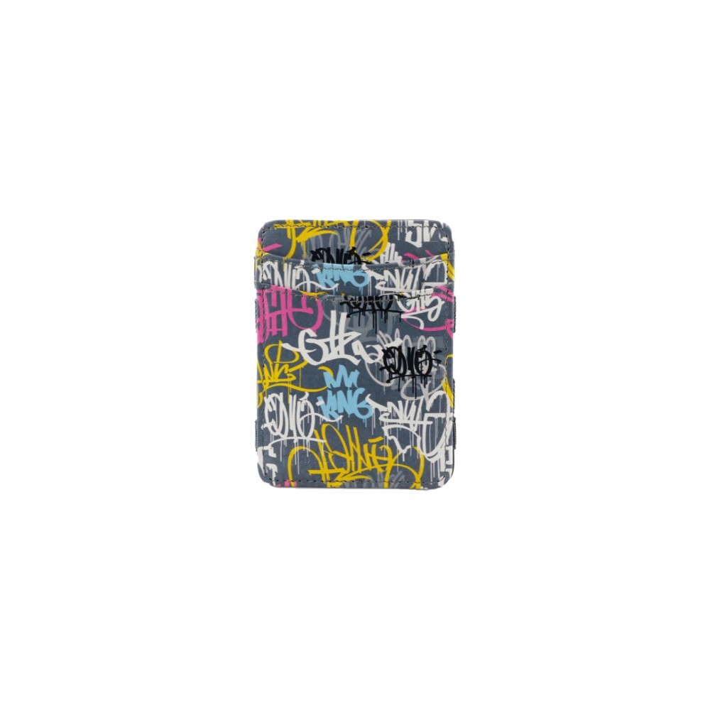 Hunterson Magic Wallet - Δερμάτινο Πορτοφόλι με RFID - Scribble Graffiti Print