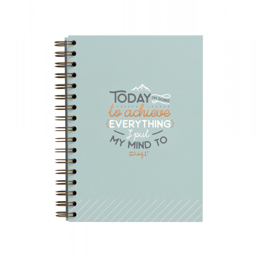 Mr. Wonderful Σημειωματάριο A5 - Today I'm Going To