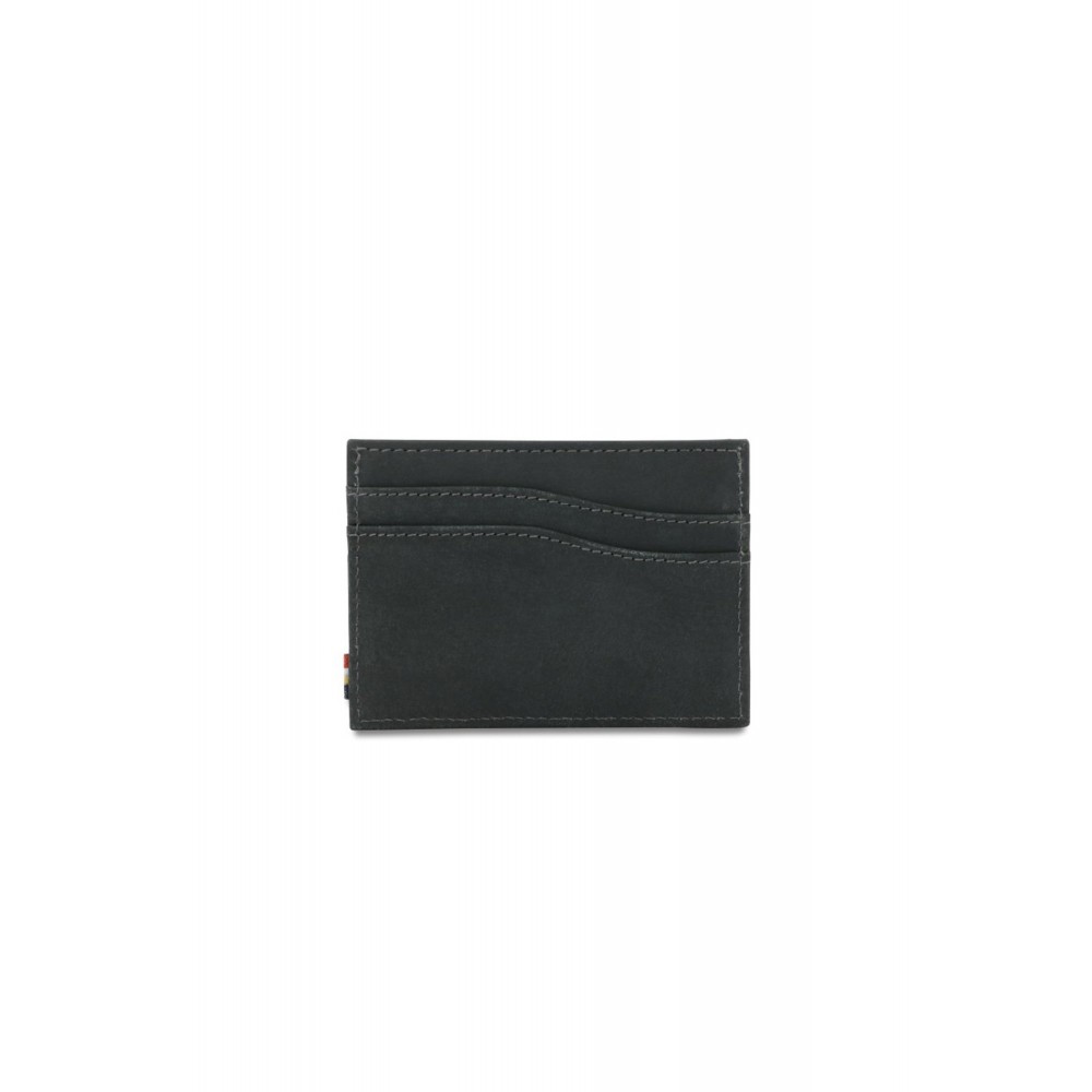 Garzini Leggera Card Holder - Vintage - Μαύρο (Carbon Black)