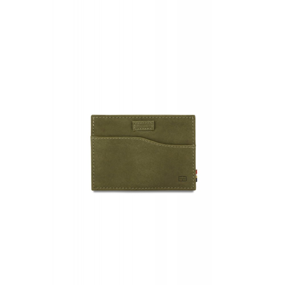 Garzini Leggera Card Holder - Vintage - Πράσινο (Olive Green)