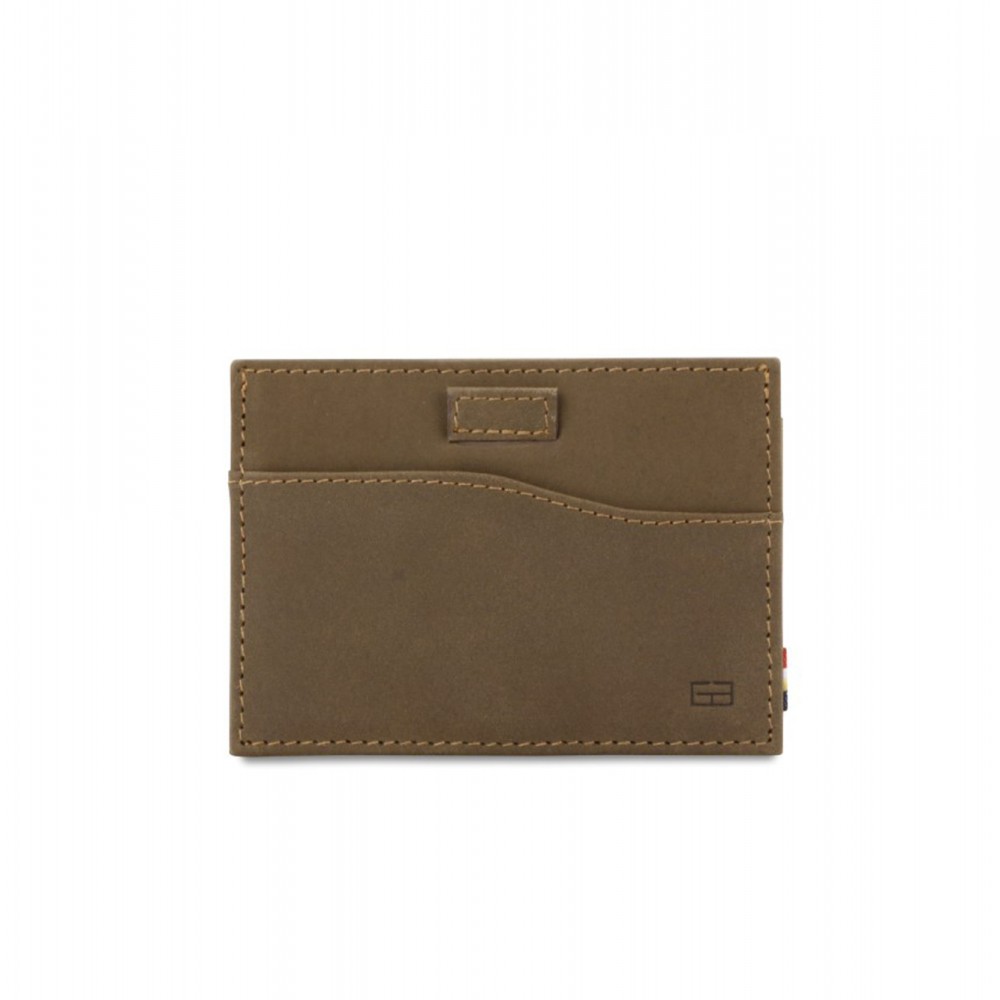 Garzini Leggera Card Holder - Vintage - Καφέ Σκούρο (Java Brown)