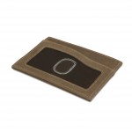 Garzini Leggera Card Holder with ID Window - Vintage - Καφέ Σκούρο (Java Brown)