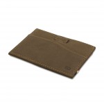 Garzini Leggera Card Holder with ID Window - Vintage - Καφέ Σκούρο (Java Brown)