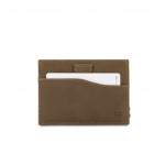 Garzini Leggera Card Holder with ID Window - Vintage - Καφέ Σκούρο (Java Brown)