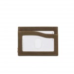 Garzini Leggera Card Holder with ID Window - Vintage - Καφέ Σκούρο (Java Brown)