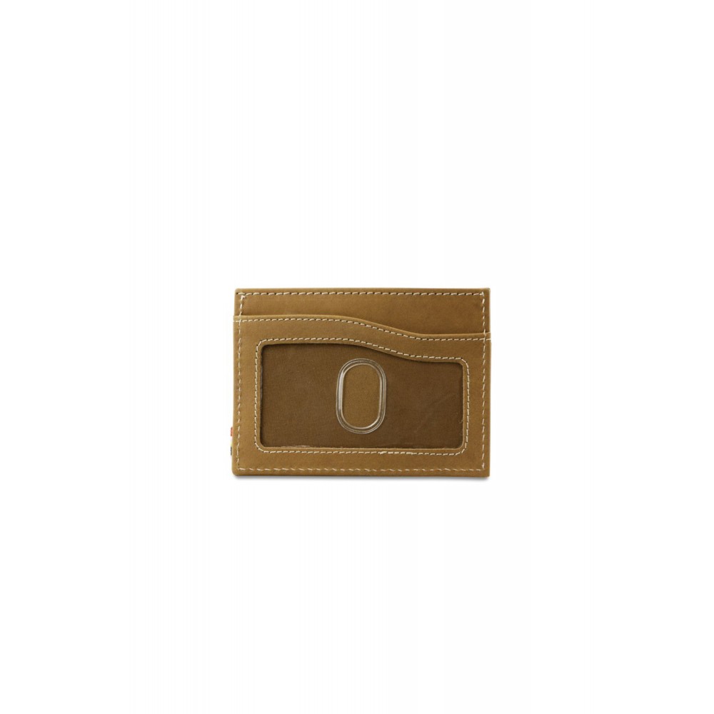 Garzini Leggera Card Holder with ID Window - Vintage - Καφέ Ανοιχτό (Camel Brown)