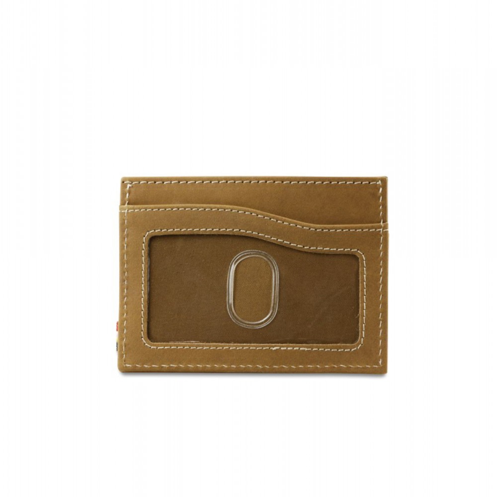 Garzini Leggera Card Holder with ID Window - Vintage - Καφέ Ανοιχτό (Camel Brown)