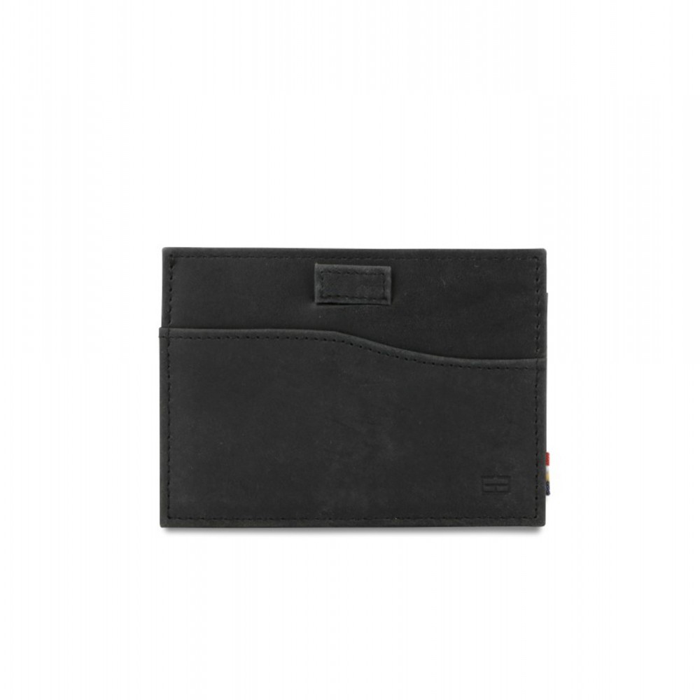 Garzini Leggera Card Holder with ID Window - Brushed - Μαύρο (Brushed Black)