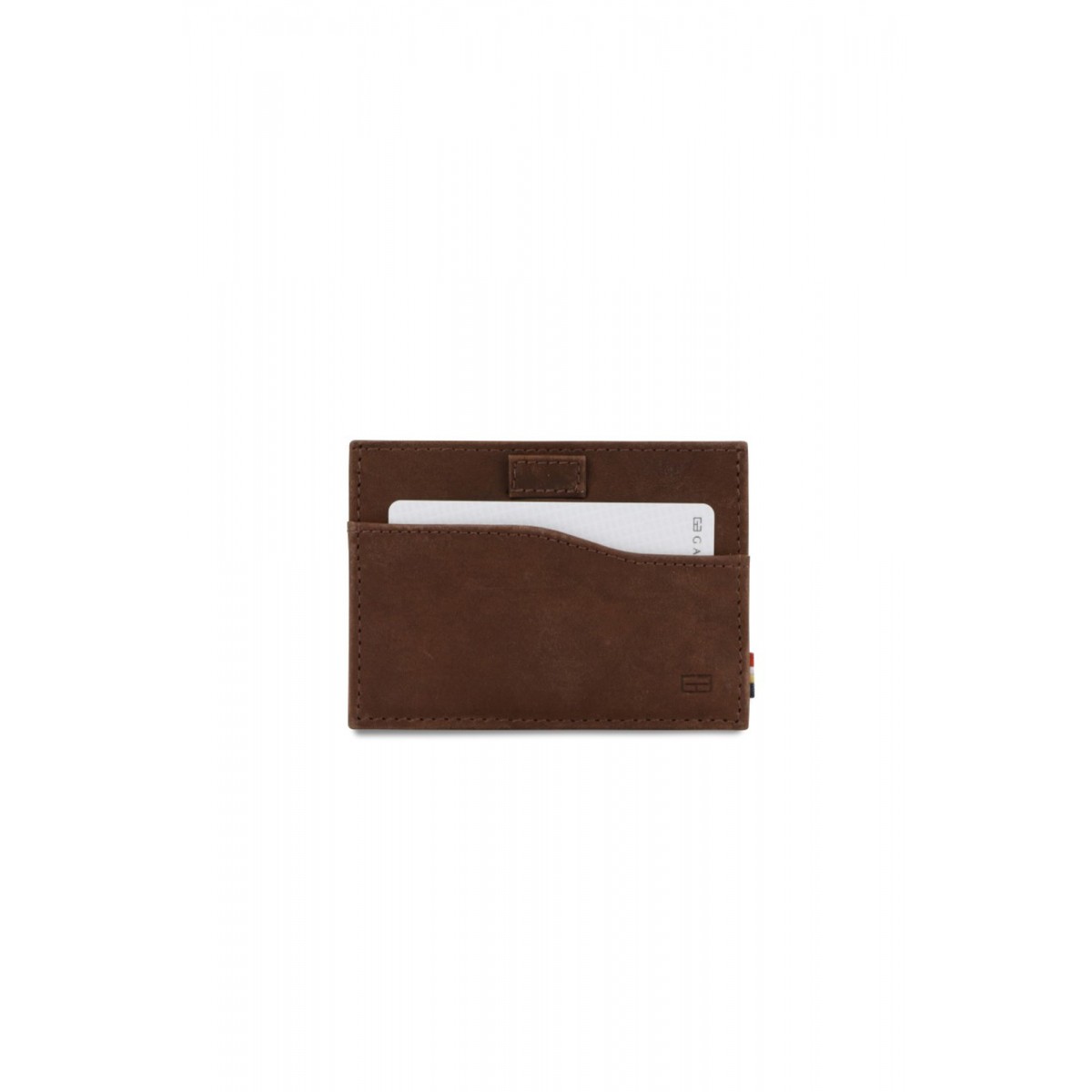 Garzini Leggera Card Holder with ID Window - Brushed - Καφέ (Brushed Brown)