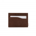 Garzini Leggera Card Holder with ID Window - Brushed - Καφέ (Brushed Brown)