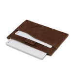 Garzini Leggera Card Holder with ID Window - Brushed - Καφέ (Brushed Brown)