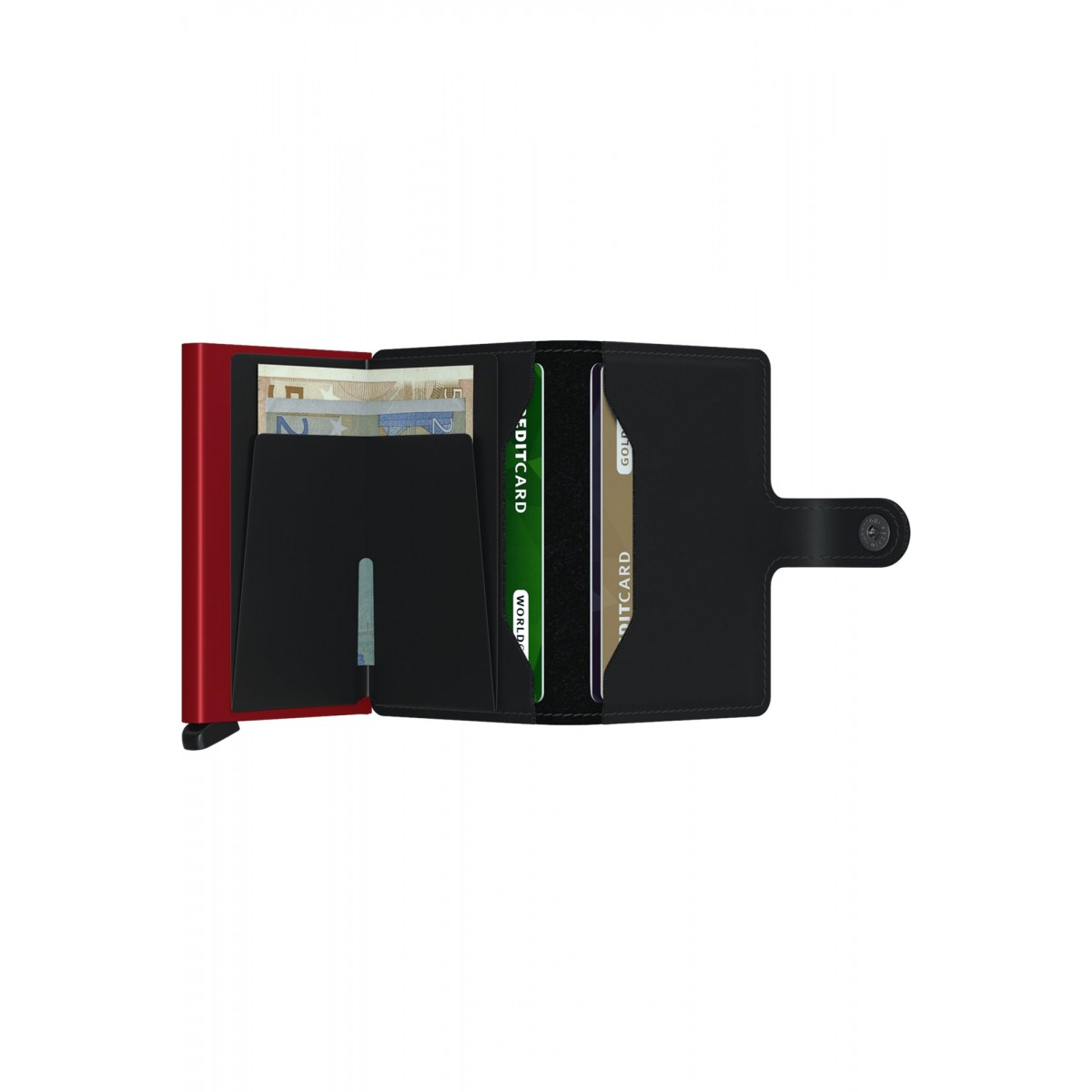 Secrid Wallet - Miniwallet - Matte - Black/Red